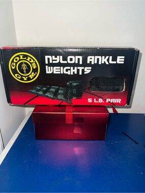 Gold's Gym Black Nylon Ankle Weights - 5 lb Pair